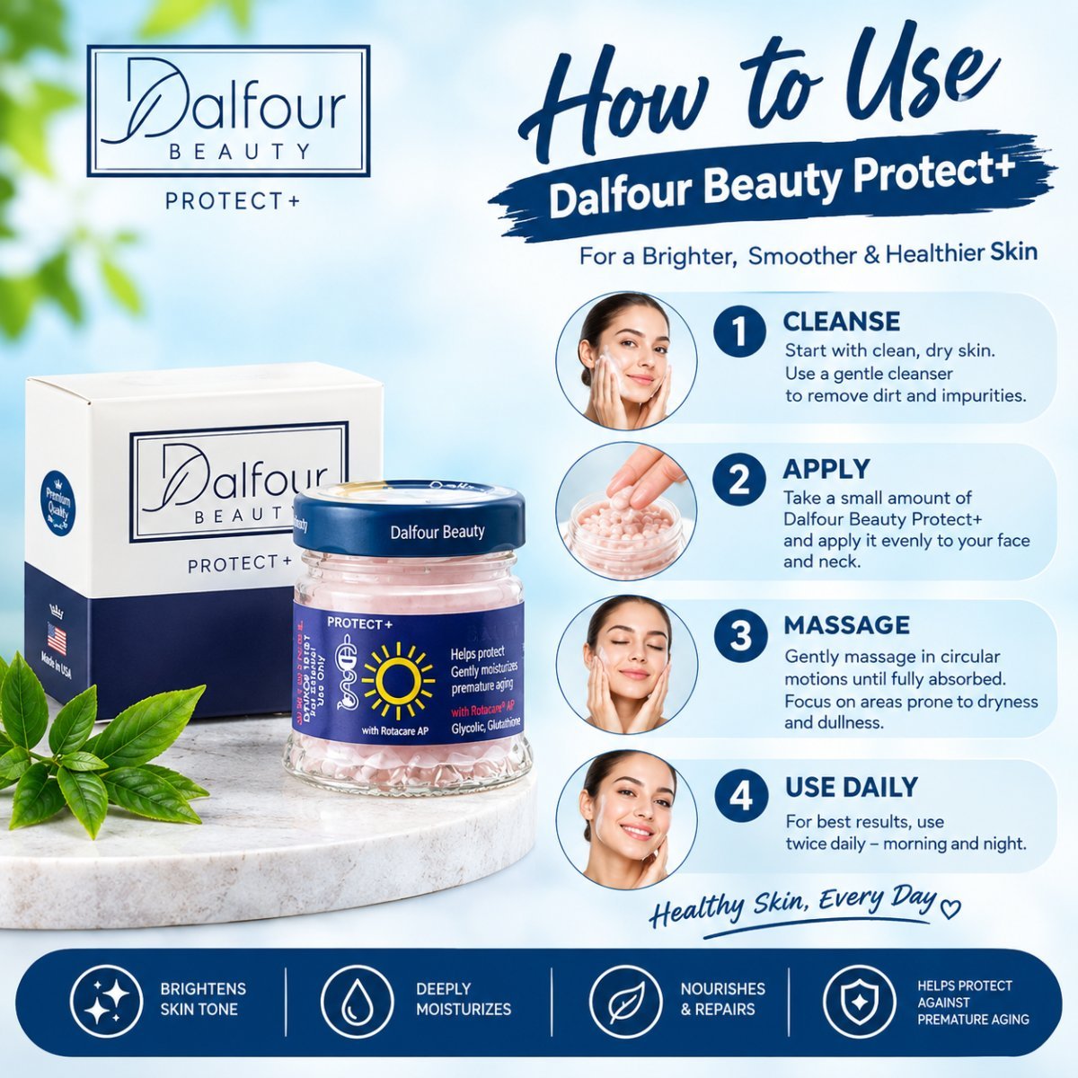 Bounty Bliss St Dalfour Authentic Excel M Logo Gold Seal Skin Whitening Cream 30G — photo 2