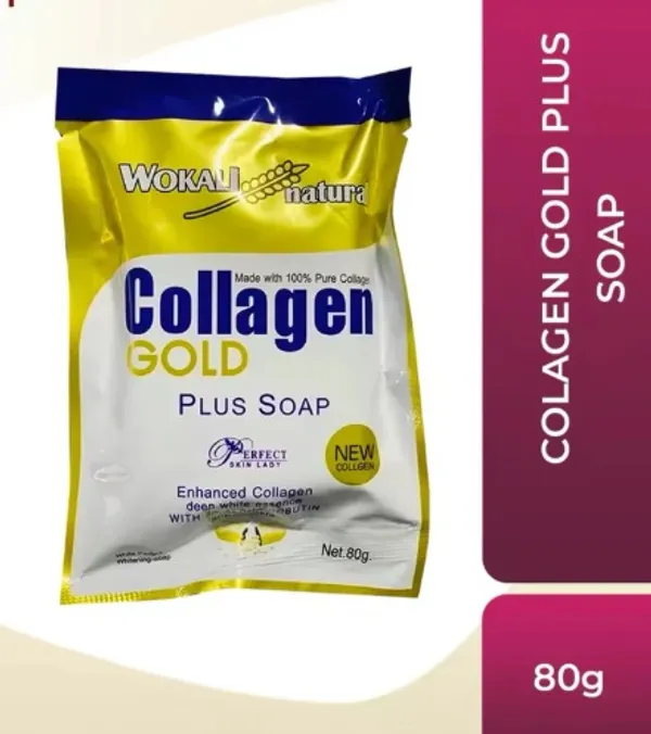 Bounty Bliss Collagen Gold Plus Soap for Skin Brightening & Anti-Aging Care | Deep Cleansing, Moisturizing & Skin Firming Bath Soap | Suitable for All Skin Types | 100g — photo 2