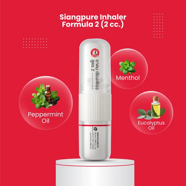 Bounty Bliss SIANG PURE Nasal Relief Inhaler 2 in 1 Inhaler |Refreshing And Aroma Oil Stick For Relief Of Nasal Congestion And Vertigo — photo 3