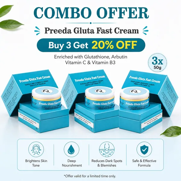 Bounty Bliss Preeda Gluta Fast Cream Brightening Original 3 Combo with Security Seal & Code — photo 1