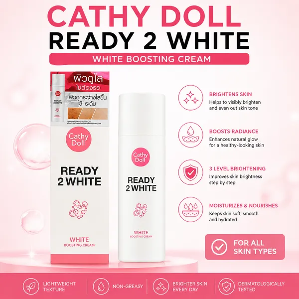 Bounty Bliss Cathy Doll Ready 2 White White Boosting Cream for Brightening & Glow | Lightweight Moisturizing Whitening Cream | Suitable for All Skin Types — photo 3