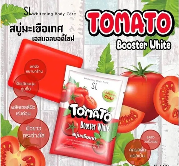 Bounty Bliss Tomato Booster White Soap for Skin Brightening & Tan Removal | Deep Cleansing & Glow Enhancing Bath Soap | Suitable for All Skin Types | 100g — photo 3