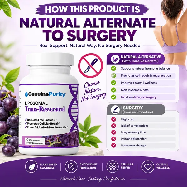 Bounty Bliss Genuine Purity Liposomal Trans-Resveratrol 60 capsules — photo 3
