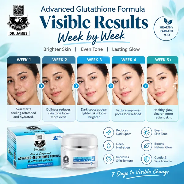 Bounty Bliss Dr James Glutathione Skin Whitening Night Cream | Even-Looking Skin | 30g — photo 4
