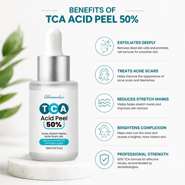 Bounty Bliss Dermalax TCA Peel 50%  Professional Deep Exfoliating Radiance Chemical Peel 30 ml — photo 3