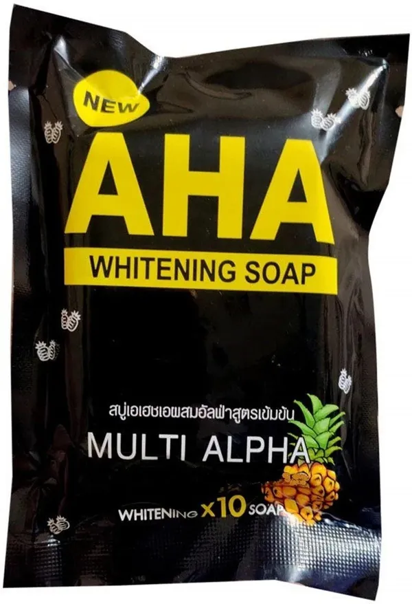 Bounty Bliss AHA Whitening Soap for Skin Brightening & Exfoliation | Removes Dead Skin Cells & Dark Spots | Hydrating Glow Soap for Face & Body | Suitable for All Skin Types | 100g — photo 1
