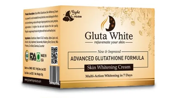 Bounty Bliss Gluta White Advanced Glutathione Skin Whitening Night Cream 30g | Brightening & Dark Spot Reduction | Hydrating Overnight Repair Cream | Even Skin Tone & Radiant Glow | For All Skin Types — photo 1