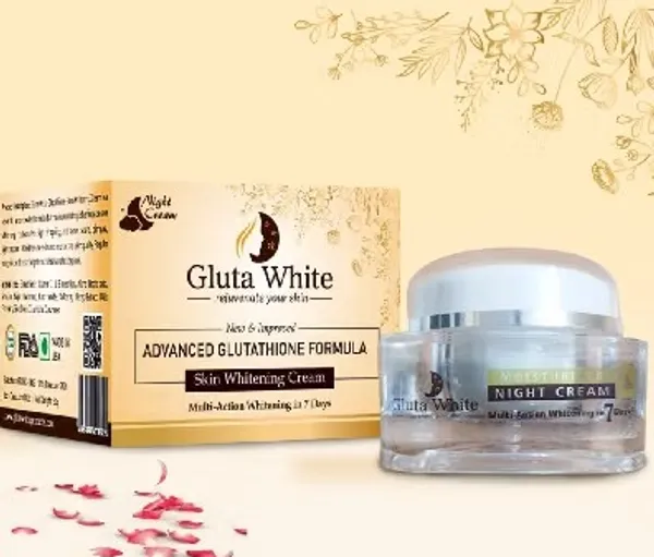 Bounty Bliss Gluta White Advanced Glutathione Skin Whitening Night Cream 30g | Brightening & Dark Spot Reduction | Hydrating Overnight Repair Cream | Even Skin Tone & Radiant Glow | For All Skin Types — photo 2