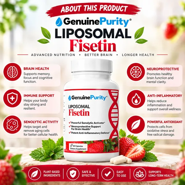 Bounty Bliss Genuine Purity Liposomal Fisetin 60 capsules — photo 2