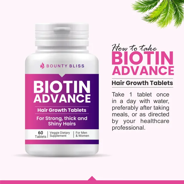 Bounty Bliss Biotin Advance Hair Growth Tablets — photo 2