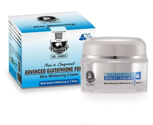 Bounty Bliss Dr James Glutathione Skin Whitening Night Cream | Even-Looking Skin | 30g — photo 2