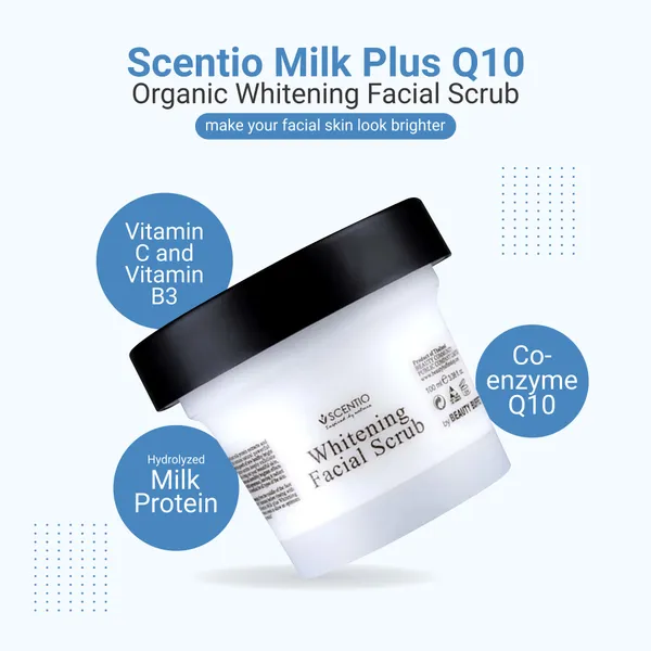 Bounty Bliss Scentio Milk Plus Organic Whitening Facial Mask 100 ML (Made In Thailand) — photo 4
