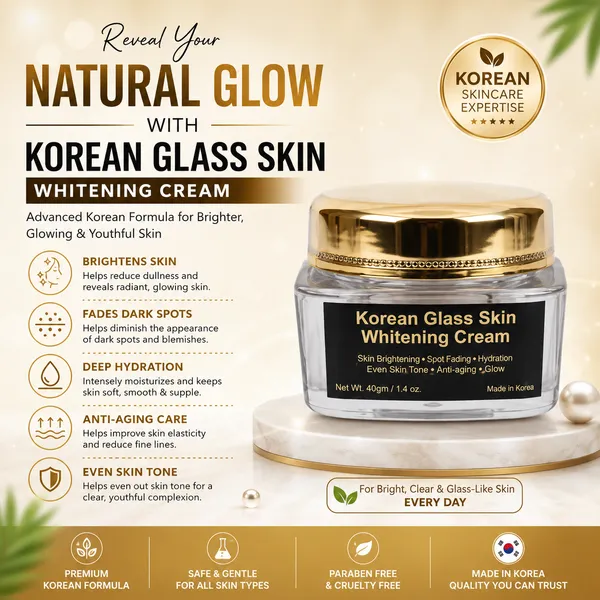 Bounty Bliss Glass Skin Whitening Cream 30gm | Brightening & Hydrating Face Cream | Glow Boosting Moisturizer for Smooth, Radiant & Even Skin Tone | Suitable for All Skin Types — photo 4