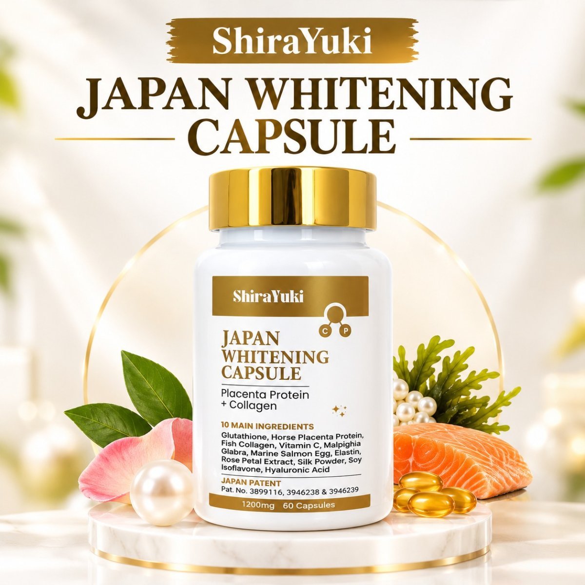 JAPAN Shirayuki Skin Whitening 60 Capsules — photo 1