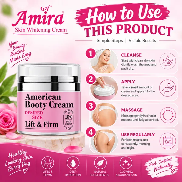 Bounty Bliss American Booty Cream - Butt Enhancement, Firming & Lifting Cream - 50ml — photo 5